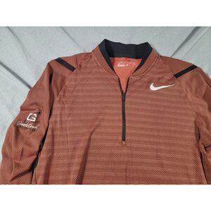Nike Golf Dri-Fit 1/4 zip L/S  breathable shirt Medium, Gentle Creek Club‎ Logo